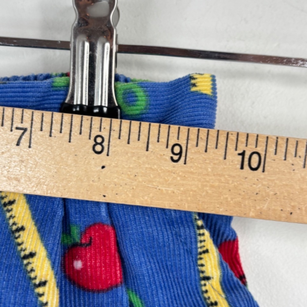 VTG 90s Kellys Kids Matching Set 4/5 Crewneck Corduroy Shorts Back to School ABC - Picture 13 of 16